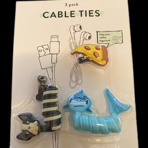 New_In_Package Vivitar 3 Pack Silicone Cable Ties